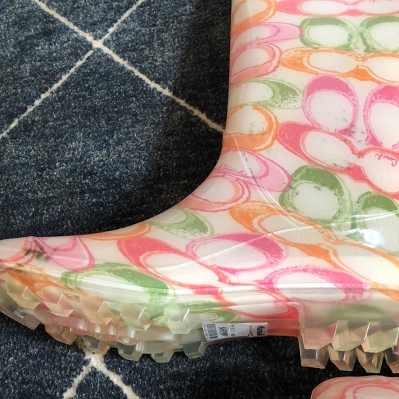 coach rain boots size 11